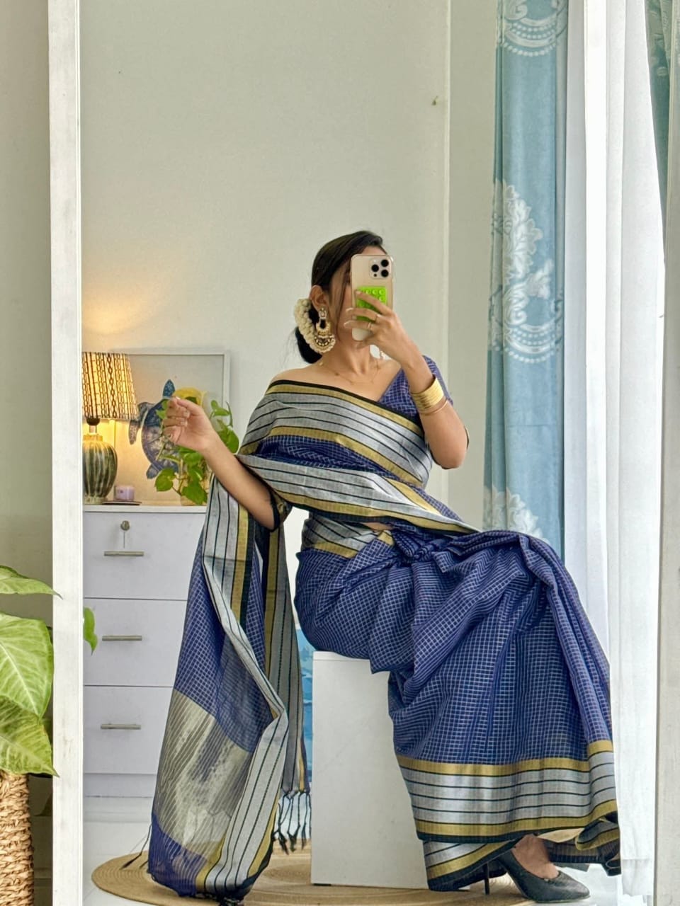অরিজিনাল টেকলী সুতি শাড়ি।CS-34
