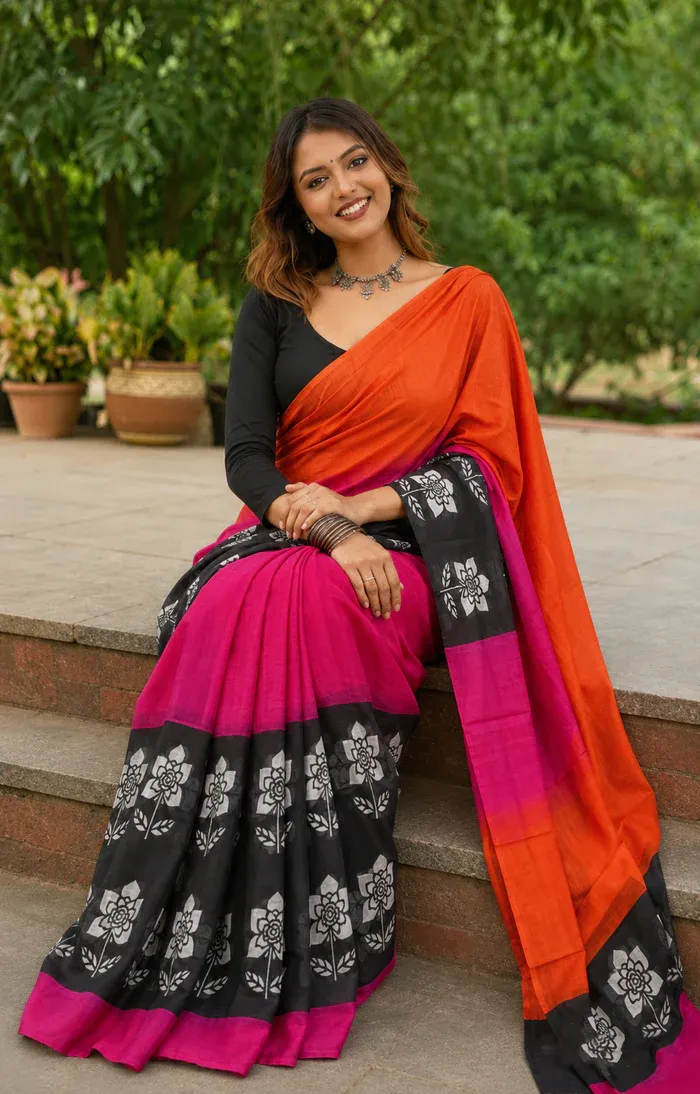 Gulnaar Grace Digital Printed Silk Saree
