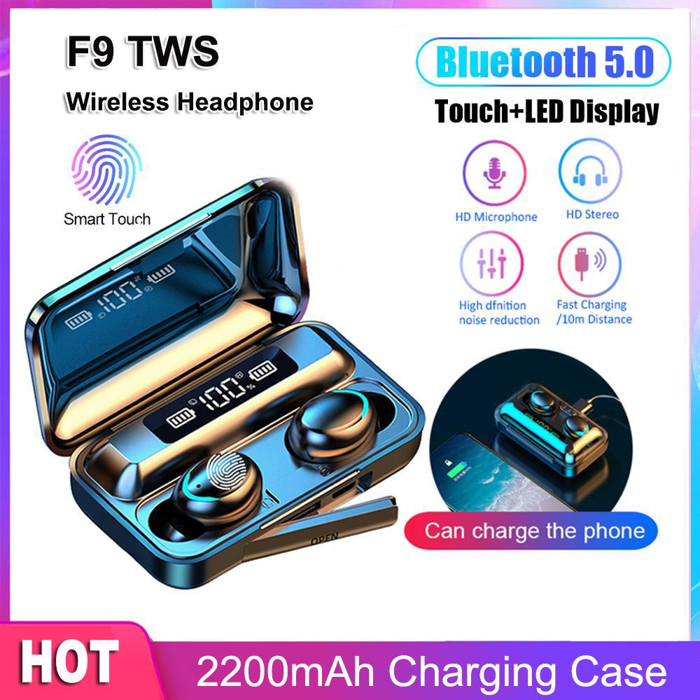 F9 Wiresto True Wireless Earbuds Mini Bluetooth Earphone