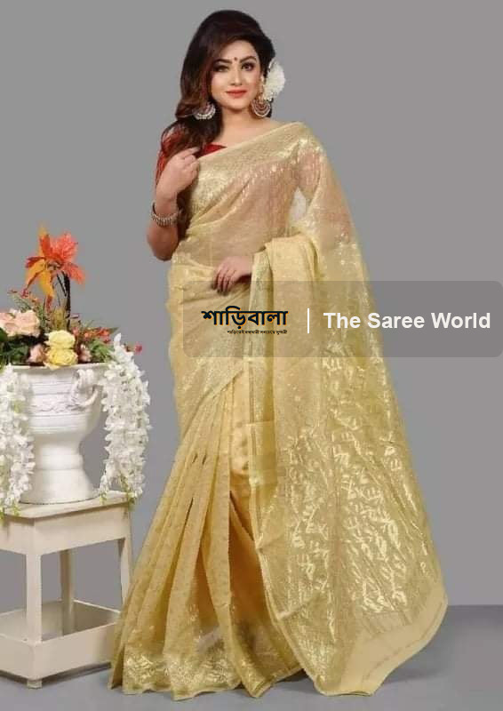 Soft Half Silk Jamdani Saree