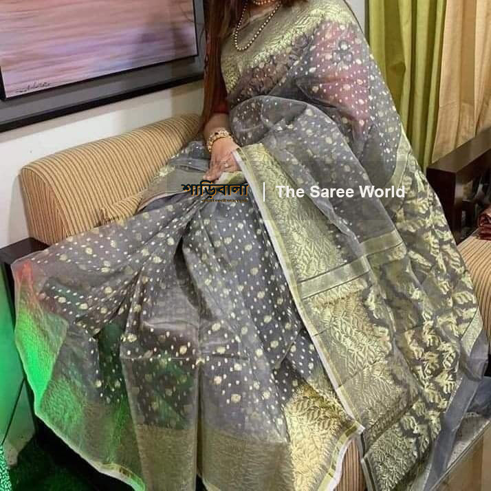 Soft Half Silk Jamdani Saree