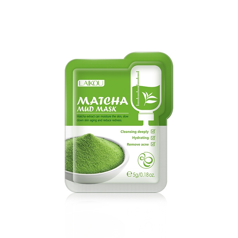 LAIKOU Matcha Mud mask - 5g - 1Pcs