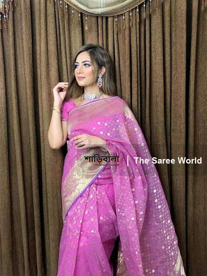 Soft Half Silk Jamdani Saree