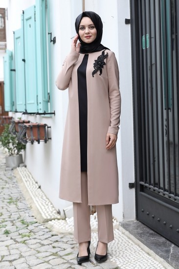 Stylish Women Muslim Wear Suit Dress GL-322