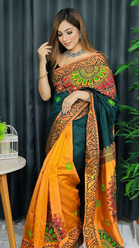 Dhupiyan Silk Women Gorgeous Saree PKS-03