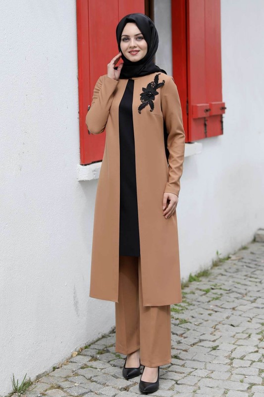 Stylish Women Muslim Wear Suit Dress GL-324