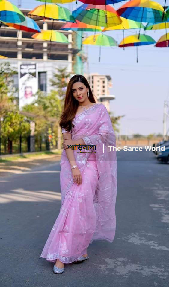 Soft Half Silk Jamdani Saree