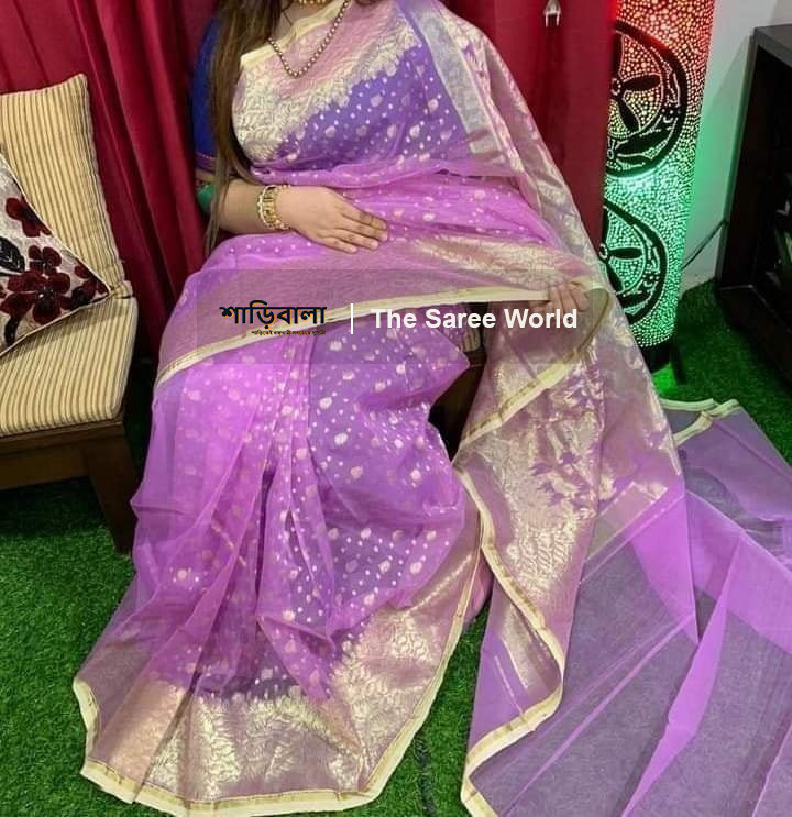 Soft Half Silk Jamdani Saree