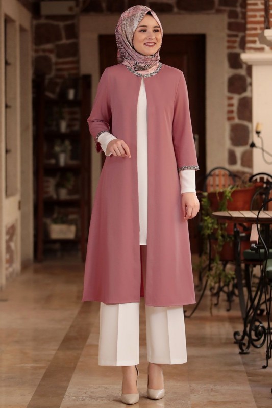 Stylish Women Muslim Wear Suit Dress GL-325