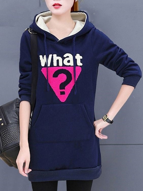 2021 Pullover Long Length Female Hoodie  GH-912