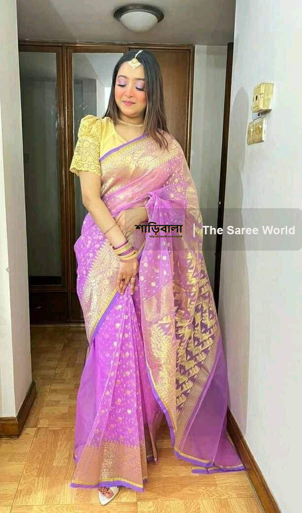 Soft Half Silk Jamdani Saree