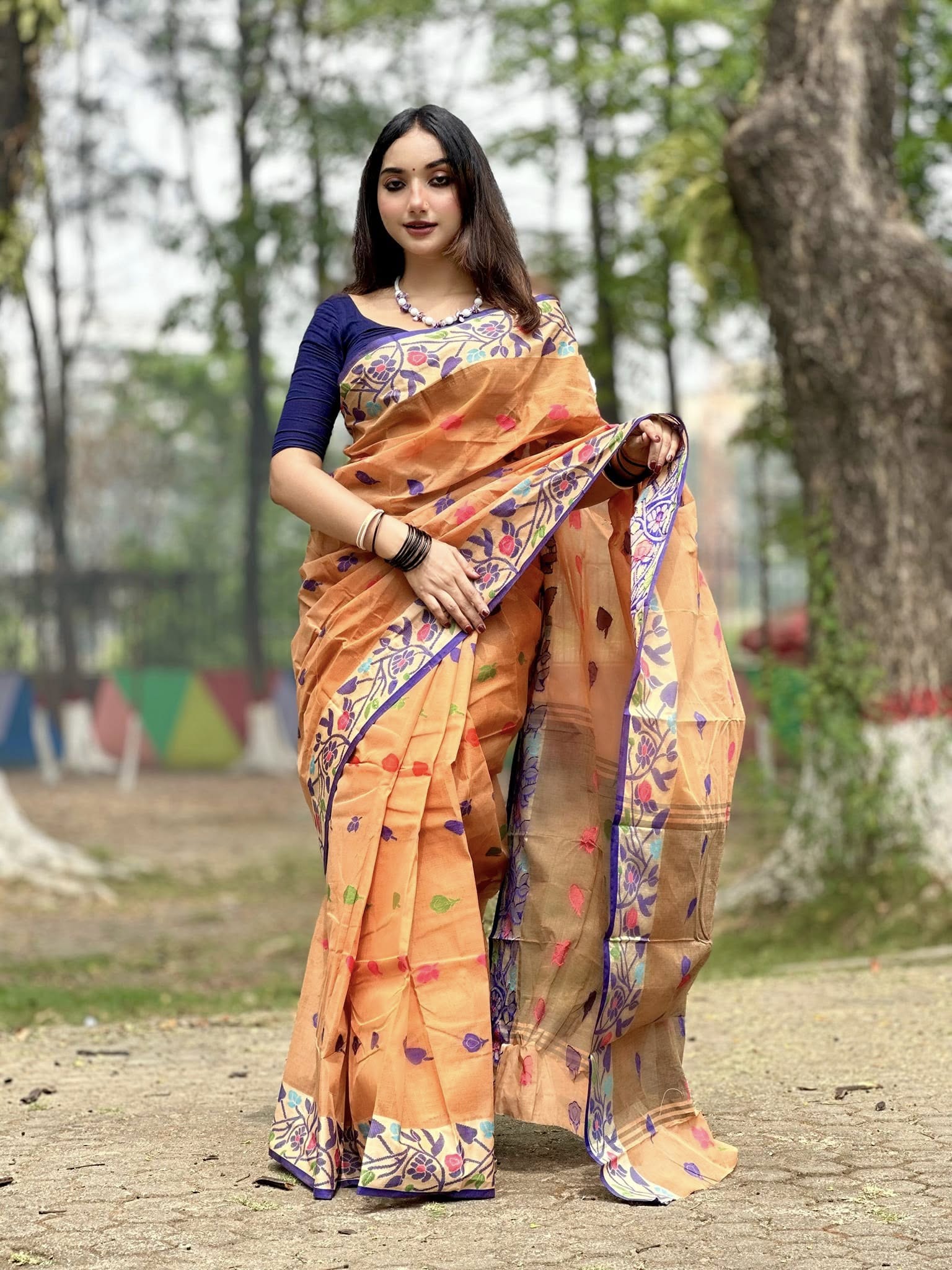 অরিজিনাল আড়ং সুতি শাড়ি।CS-19