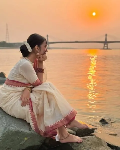 অরিজিনাল টেকলী সুতি শাড়ি | P00190