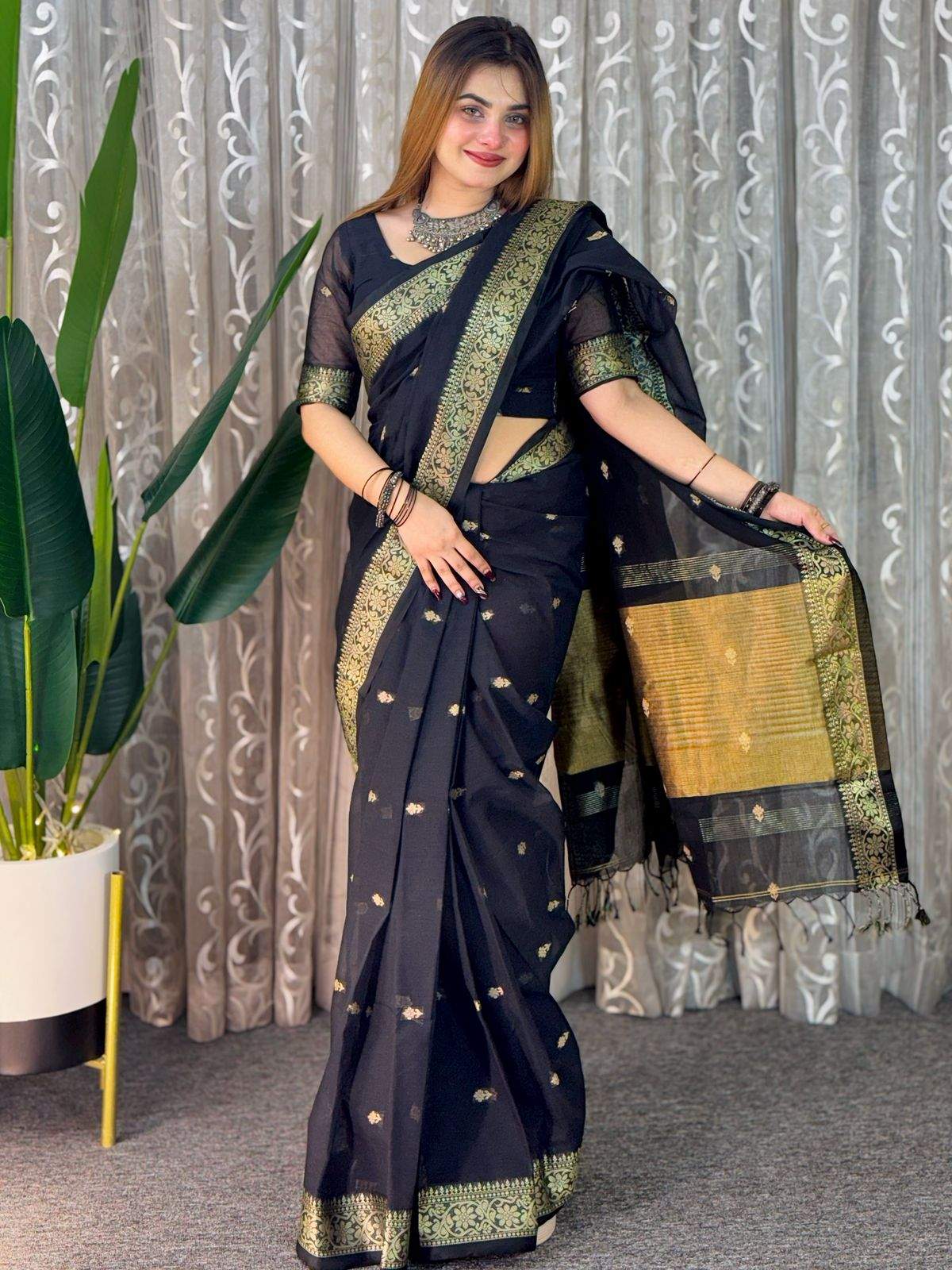 অরিজিনাল টেকলী সুতি শাড়ি।CS-31