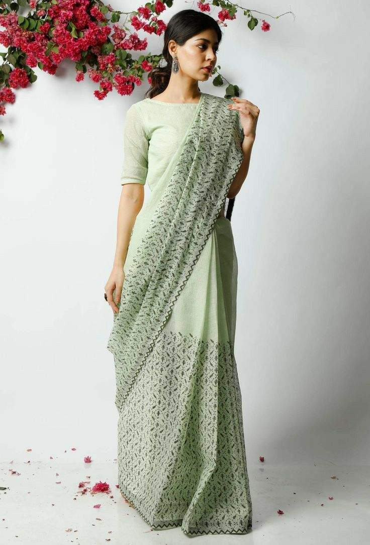 Kota Cotton Block Printed Shari | RCS-18