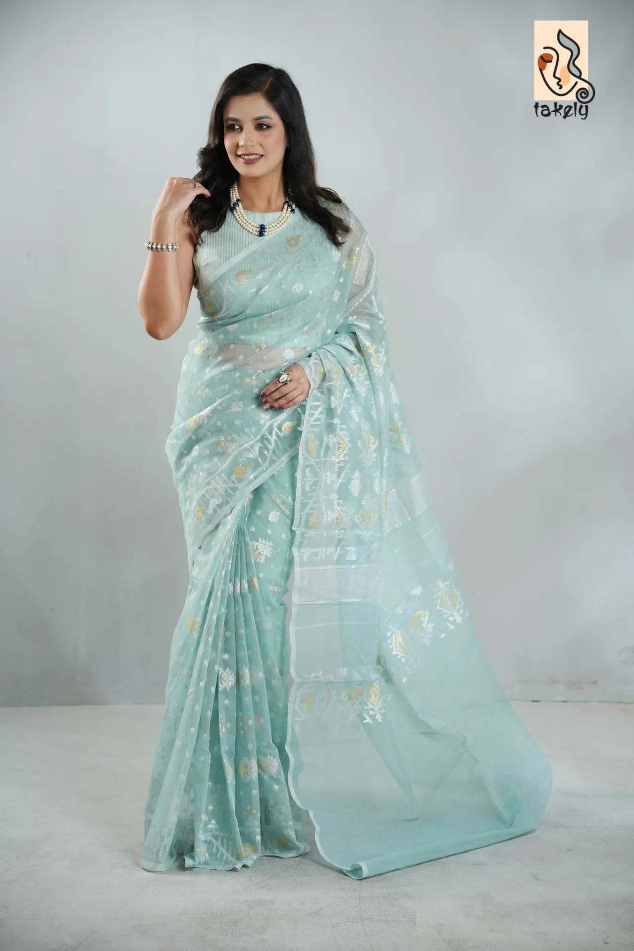 80 Count Sutar Jamdani Saree