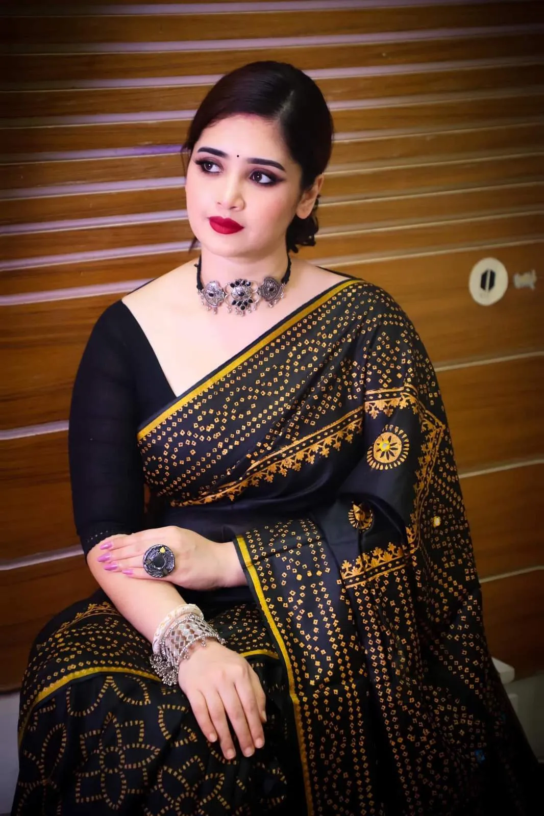Chunri Print Silk Saree With Blouse Piece | CPS-01