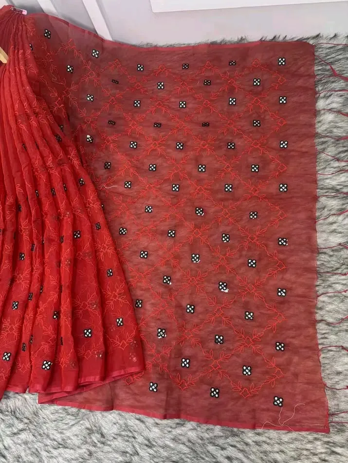 Embroidery Saree